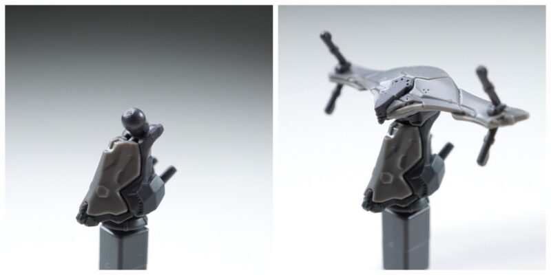 上部と首をボールジョイントで接続