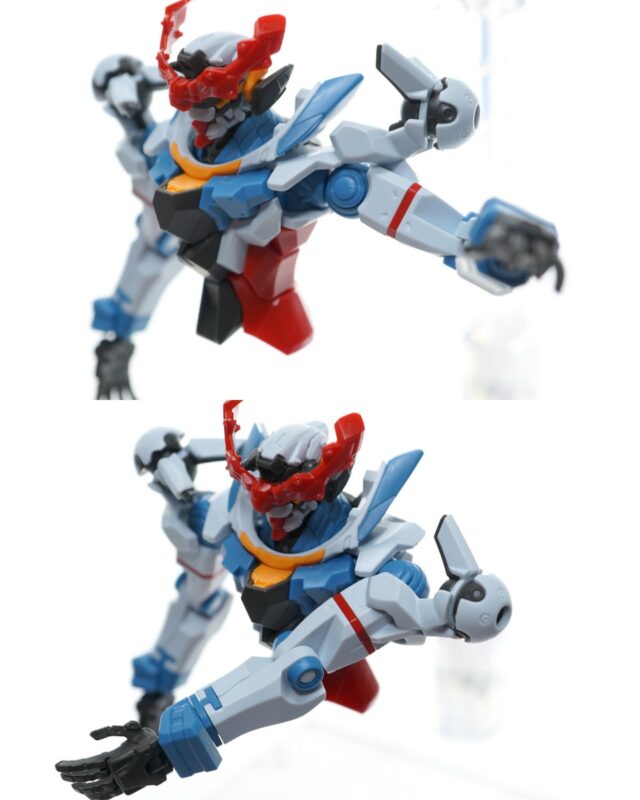 肩関節は引き出し機構は無いものの前後に大きく可動が可能