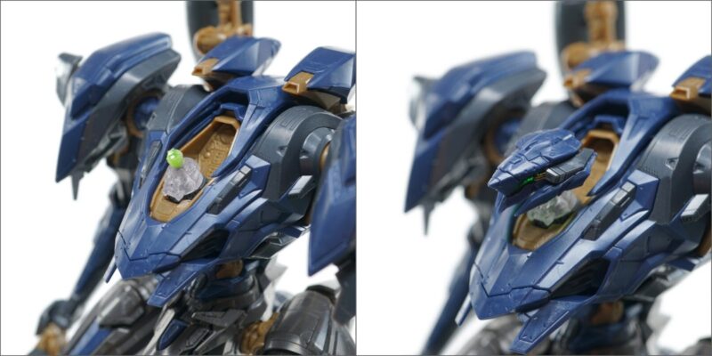 カスタム首パーツの装着