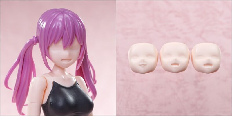 無塗装表情パーツ